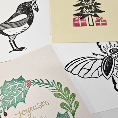 Graphiste, création de cartes artisanales